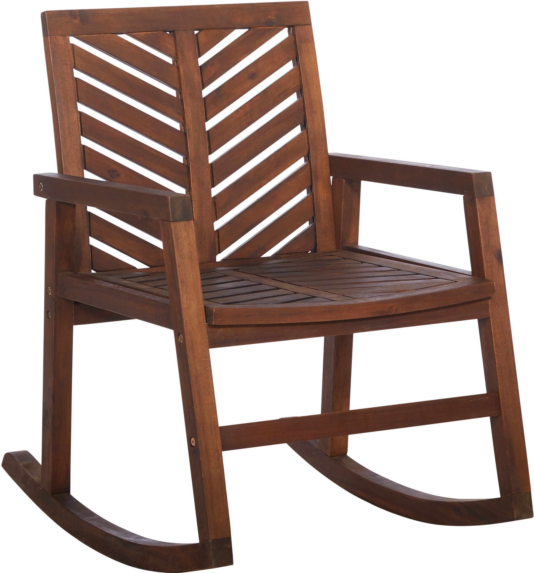 OWVINRCDB Vincent Dark Brown Chevron Rocking Chair-2