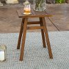 Dark Brown Patio Side Table - Vincent