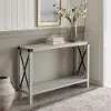 AF46MXETST Metal X Stone Gray 46 Inch Rustic Entryway Table - Walker Edison