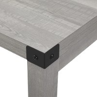 TW48MWST Industrial Light Gray Dining Room Table - Metal X-2