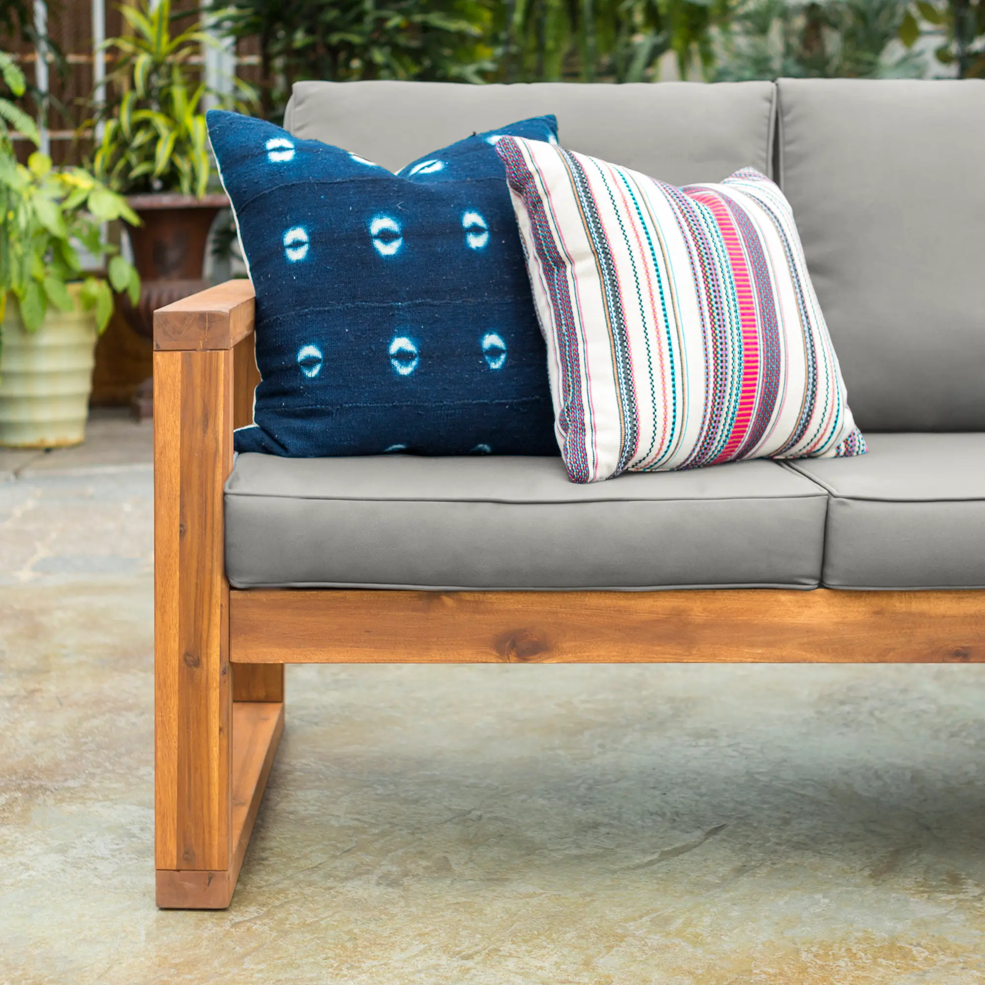 OWOSLSBR Brown Modern Patio Loveseat - Hudson-2