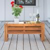 Brown Patio Coffee Table - Hudson
