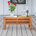 OWOSCTBR Hudson Brown Patio Coffee Table - Walker Edison