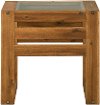 Light Brown Modern Patio End Table - Hudson