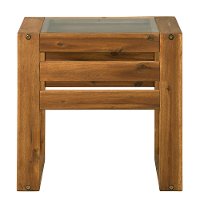 OWOSSTBR Light Brown Modern Patio End Table - Hudson