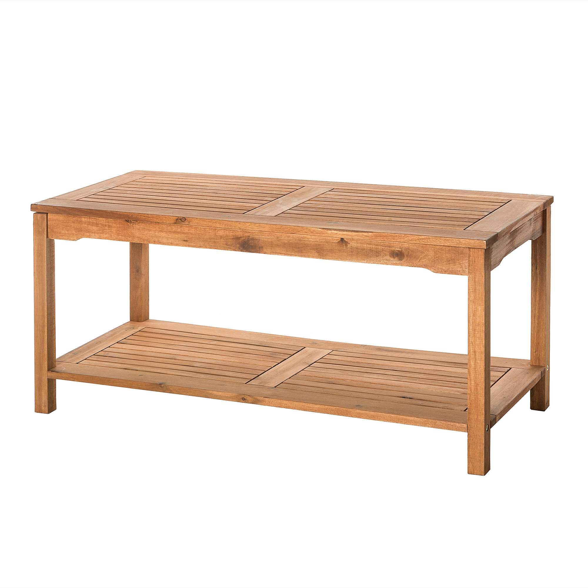 OWCTBR Brown Acacia Wood Outdoor Patio Coffee Table - Midland-2