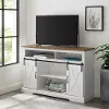 W52HBSBDSW Carolina White 52 Inch Farmhouse TV Stand - Walker Edison