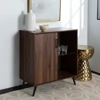 AF30NOR1DDW Dark Walnut 30 Inch Wood TV Stand - Nora
