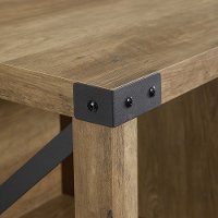Reclaimed Barnwood 48 Inch Entry Bench - Metal X-3