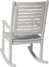 OWRCWW White Wash Patio Wood Rocking Chair - Midland-3
