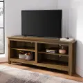 W58CCRRO 58 Transitional Wood Corner TV Stand - Reclaimed Barnwood - Walker Edison