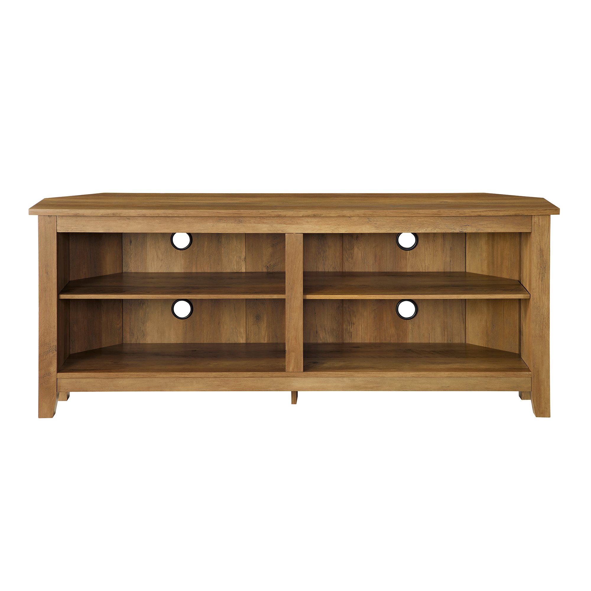 W58CCRRO 58 Transitional Wood Corner TV Stand - Reclaimed Barnwood-2