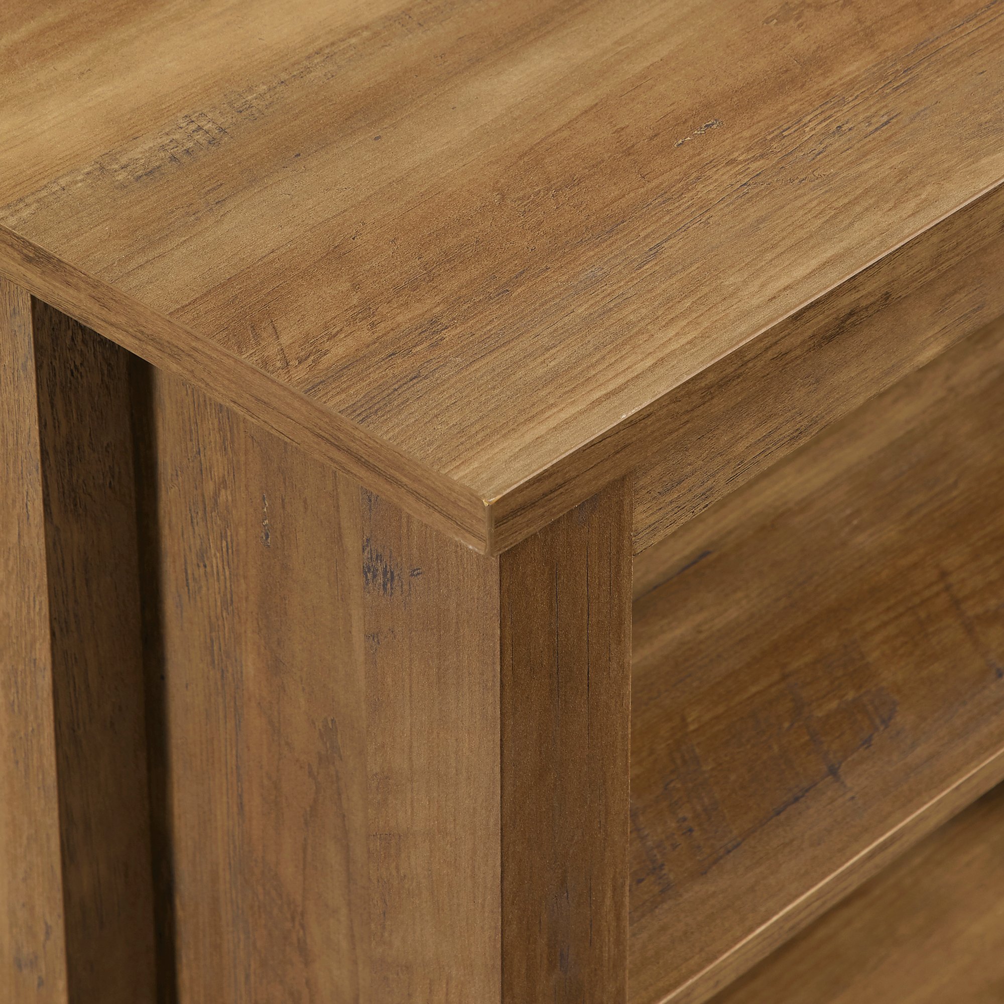 W58CCRRO 58 Transitional Wood Corner TV Stand - Reclaimed Barnwood-3