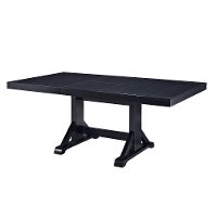 TW60WBL Farmhouse Black Dining Room Table - Millwright Classic-4