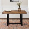 Farmhouse Medium Brown Dining Room Table - Barnwood