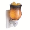 Marbled Swirl Black Glass Pluggable Fragrance Warmer - Candle Warmers