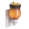 Marbled Swirl Black Glass Pluggable Fragrance Warmer