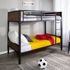 BTOTRMWM Rustic Black Twin-Over-Twin Bunk Bed
