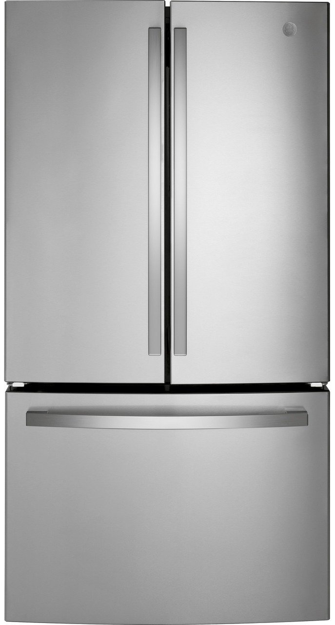 GNE27JYMFS GE 27 cu ft French Door Refrigerator - 36 W Fingerprint Resistant Stainless Steel-1