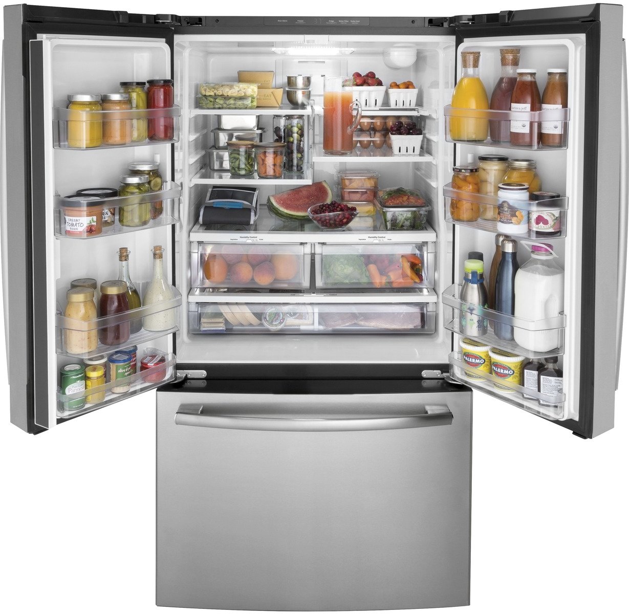 GNE27JYMFS GE 27 cu ft French Door Refrigerator - 36 W Fingerprint Resistant Stainless Steel-2