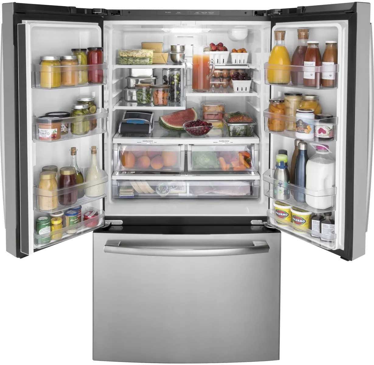 GNE27JYMFS GE 27 cu ft French Door Refrigerator - Stainless Steel-2