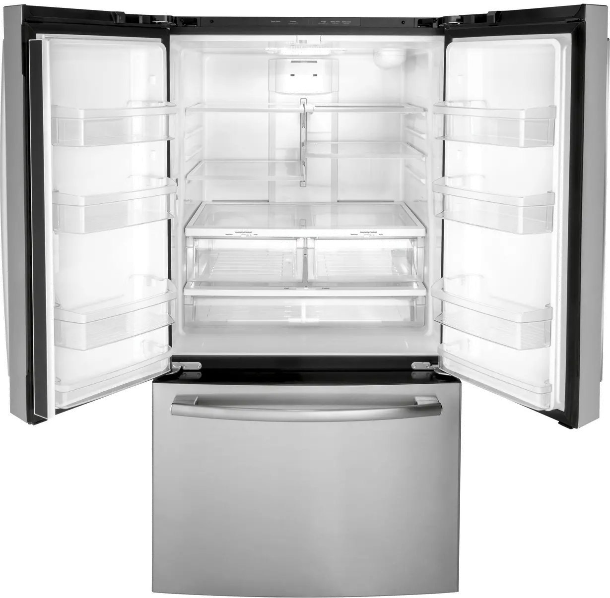 GNE27JYMFS GE 27 cu ft French Door Refrigerator - Stainless Steel-3