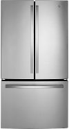 GNE27JYMFS GE 36 Inch French Door Refrigerator - 27 cu. ft., Smudge Resistant Stainless Steel