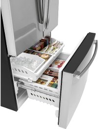 GNE27JYMFS GE 36 Inch French Door Refrigerator - 27 cu. ft., Smudge Resistant Stainless Steel-4