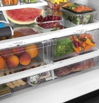 GNE27JYMFS GE 36 Inch French Door Refrigerator - 27 cu. ft., Smudge Resistant Stainless Steel-6