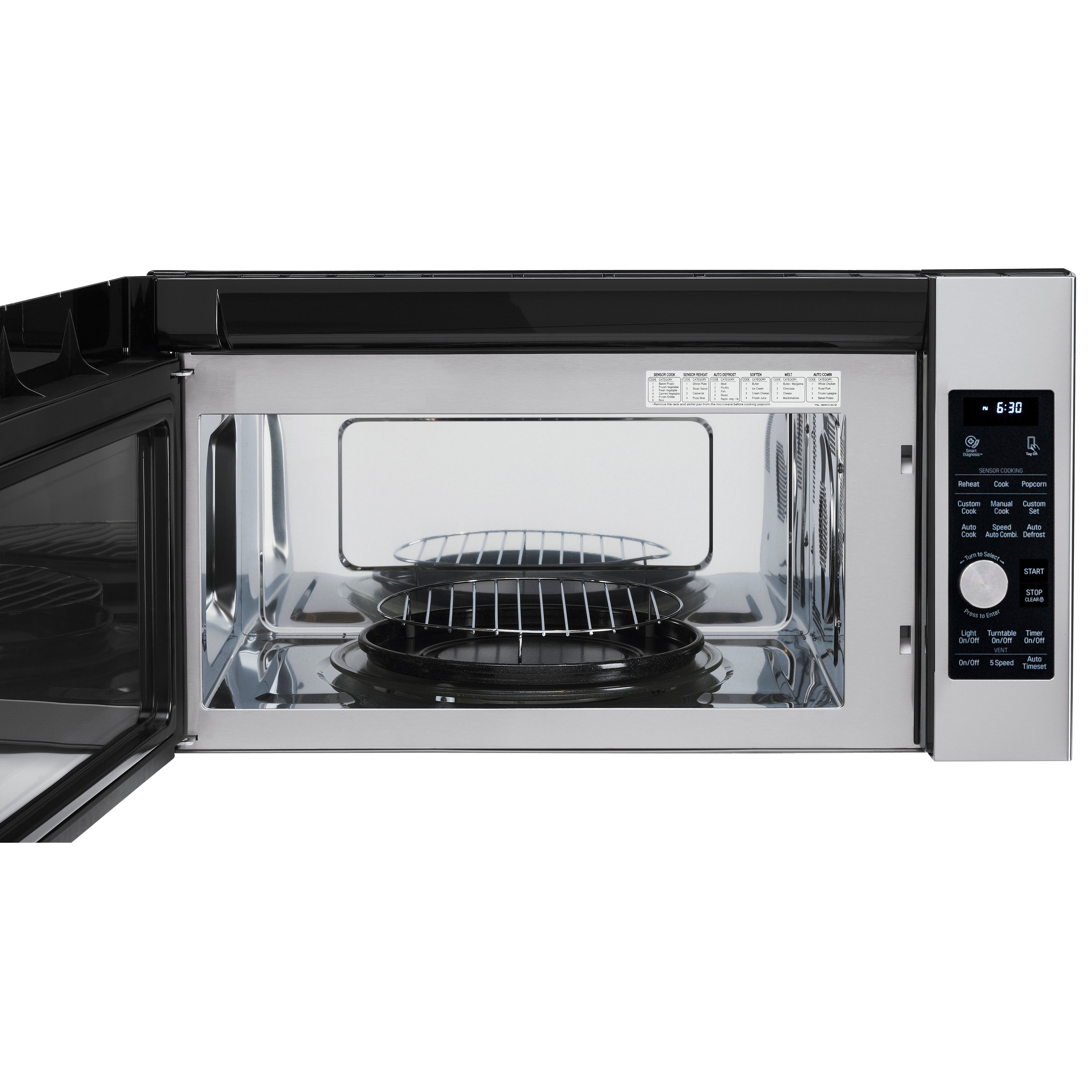 LSMC3086SS LG Studio 30 Inch Over the Range Microwave - Fingerprint Resistant Stainless Steel-2