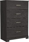 Modern Charcoal Gray Chest of Drawers - Marley
