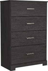 Modern Charcoal Gray Chest of Drawers - Marley
