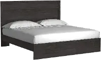 Marley Modern Charcoal Gray Queen Platform Bed