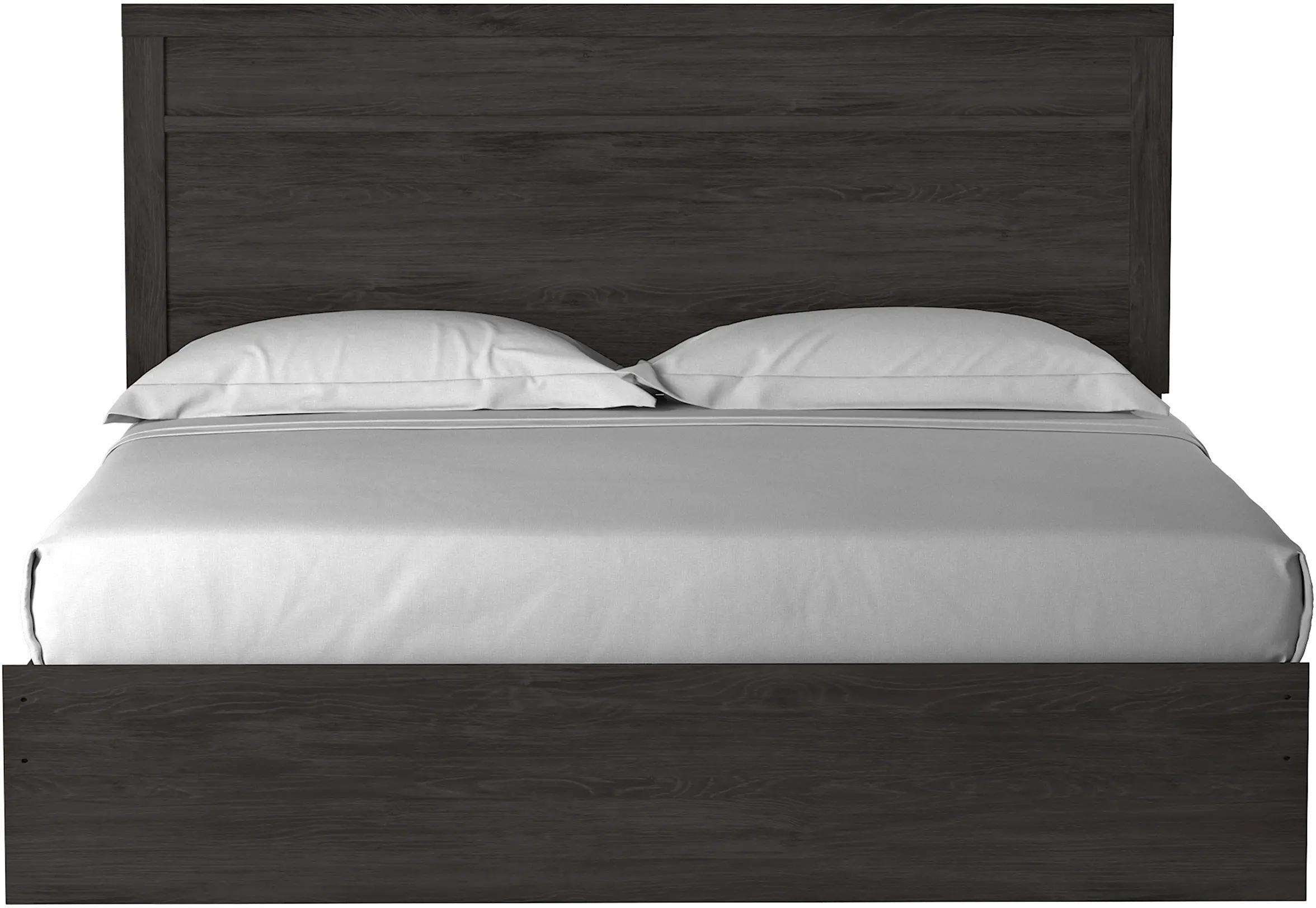 Marley Modern Charcoal Gray Queen Platform Bed-2