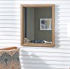 Contemporary Weathered Oak Mirror - Big Sur