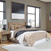 Oak Queen Headboard with 2 Nightstands - Big Sur