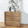 Contemporary Oak 3-Drawer Chest - Big Sur