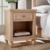 Country Natural Whitewash Nightstand - Cambridge