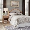 Natural Whitewash Queen Headboard and Nightstand - Cambridge
