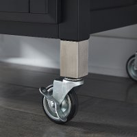 Black Rolling Kitchen Cart - Dolly Madison-4