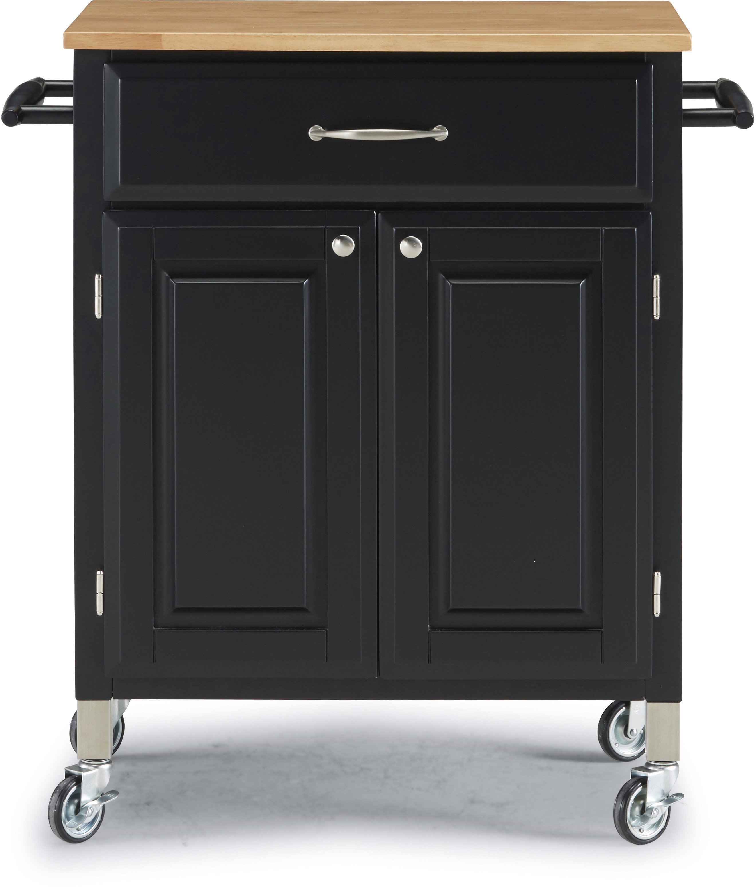 Black Rolling Kitchen Cart - Dolly Madison-5