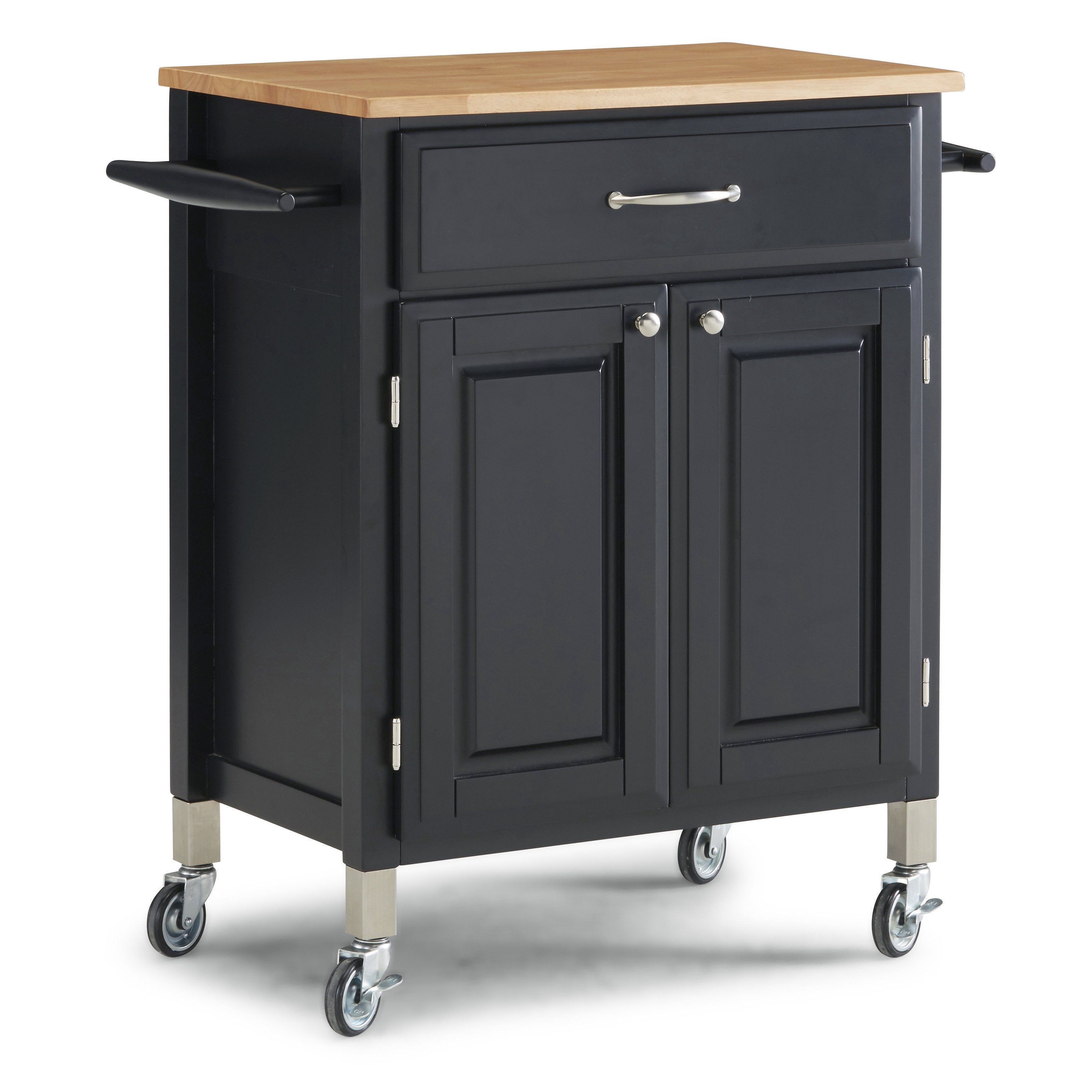 Black Rolling Kitchen Cart - Dolly Madison-7