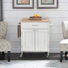 White Kitchen Cart - Dolly Madison