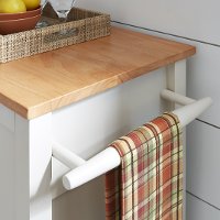 White Kitchen Cart - Dolly Madison-4