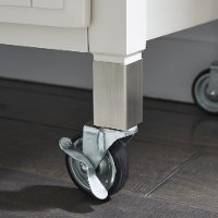White Kitchen Cart - Dolly Madison-6