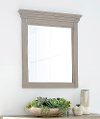 Classic Rustic Gray Mirror - Mountain Lodge