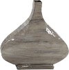 13 Inch Brown Metal Vienna Vase