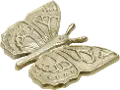 7 Inch Gold Metal Butterfly Tabletop Decor