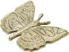 Clearance 7 Inch Gold Metal Butterfly Tabletop Decor
