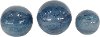 4 Inch Blue Round Metal Orb